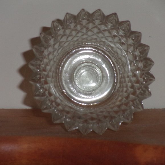 Vintage Clear Crystal Ribbed Glass Votive Tea Candle Holder Insert - Picture 8 of 8